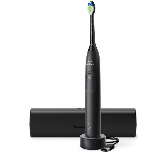 Щітка зубна електр. Philips, Sonicare 5300 Series, 62т. колив/хв, насадок-1, футляр, чорний