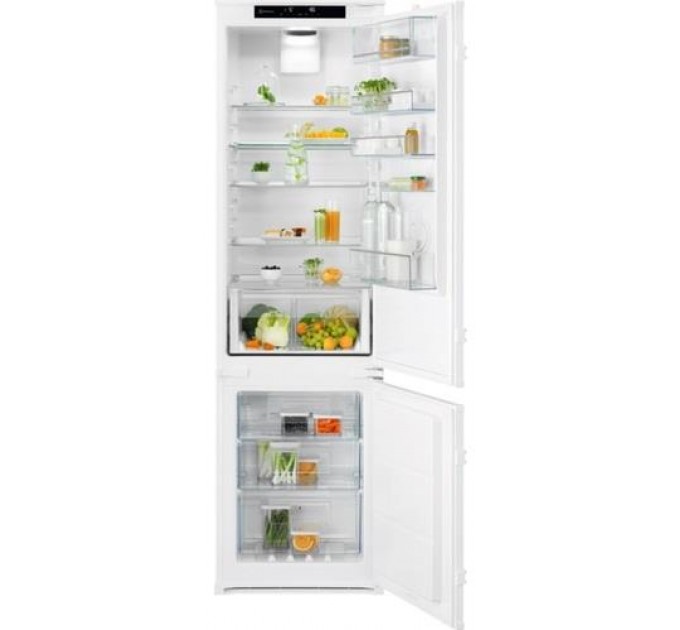 Холодильник Electrolux встраиваемый с нижн. мороз., 188x55х55, холод.отд.-215л, мороз.отд.-61л, 2дв., А++, Combi, инв., диспл внутр., белый