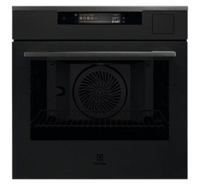 Духовой шкаф Electrolux электрический, 70л, A++, пар, дисплей, конвекция, ф-ция пароварки, телескопические направляющие, черный мат.