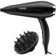 Фен Babyliss Turbo Smooth, 2200Вт, режимов-3, дифузор, иониз-я, хол. обдув, черный
