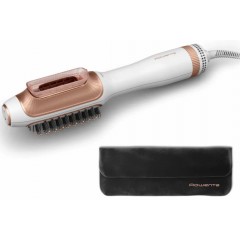 Фен-щетка Rowenta Reverso Dry&Brush 2в1, 1200Вт, режимов-3, иониз-я, хол. обдув, насадок-2, керамика, бело-золотистый
