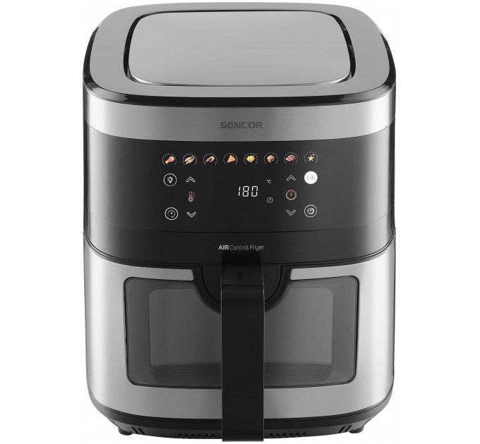 Мультипіч Sencor Vita, 1700Вт, чаша-9л, сенсорне керув., 7 програм, метал/пластик, з віконцем, сіро-чорний