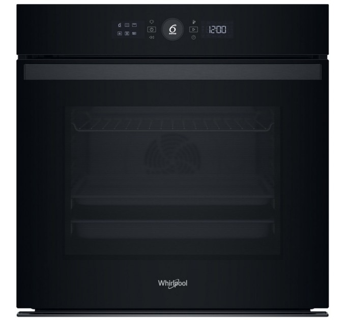Духовой шкаф Whirlpool электрический, 73л, A+, дисплей, конвекция, телескопические направляющие, черный