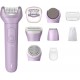 Эпилятор Philips Series 9000 дисковый, аккумул., пинцет.-32, влаж.+сух., чехол , насадок-6, фиолетовый