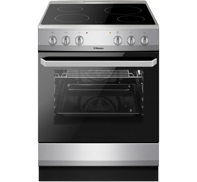 Плита Hansa електрична склокерамічна, 60х60см, 62л, нержавіюча сталь