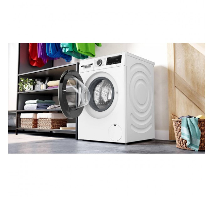 Пральна машина Bosch фронтальна, 8кг, 1400, A, 59см, дисплей, білий