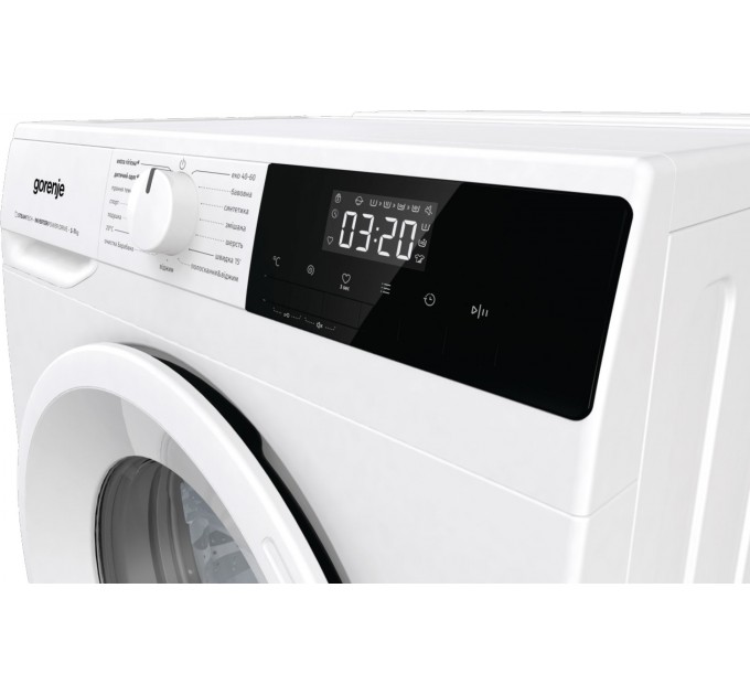 Пральна машина Gorenje фронтальна, з баком, 7кг, 1200, A+, 60см, дисплей, пар, інвертор, білий