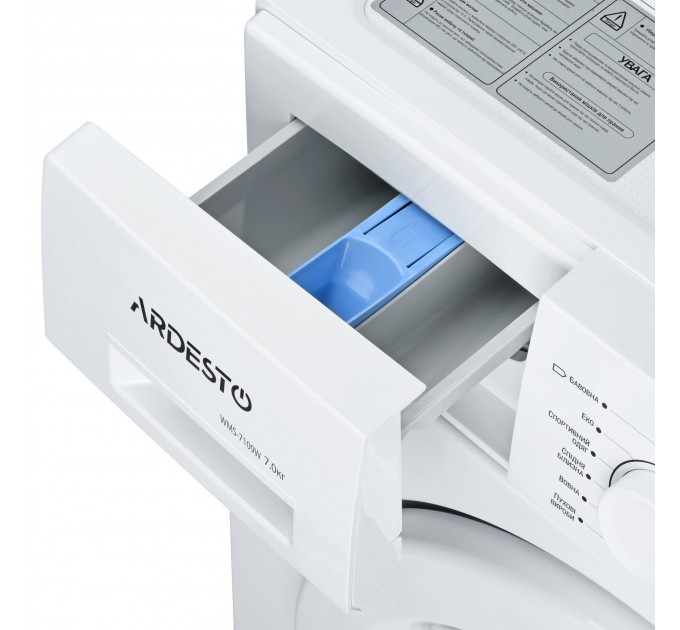 Стиральная машина ARDESTO фронтальная, 7кг, 1000, А++, 48см, дисплей, белый