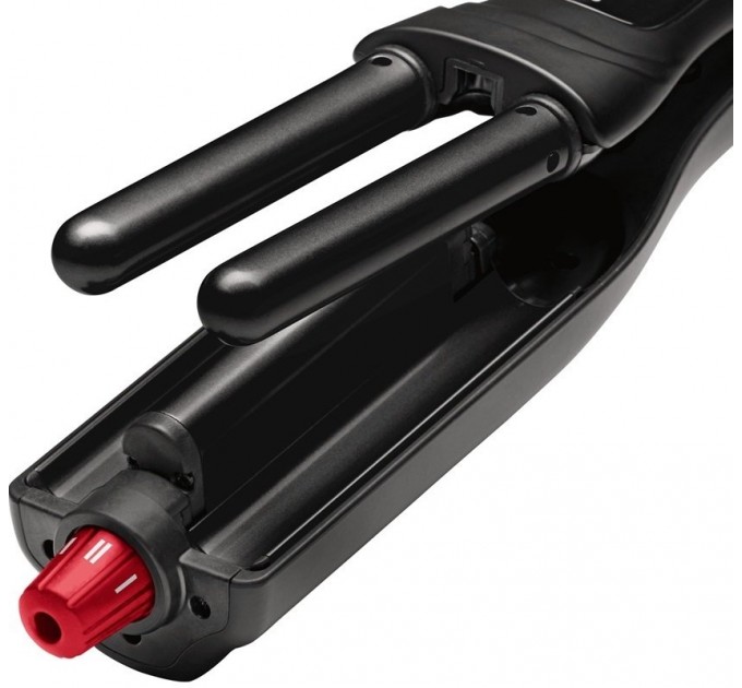 Плойка Rowenta Karl Lagerfeld Waves Addict Hair Waver для волн , >230Вт, темп.режимов-6, 120-210С, вращение, керам., черн.