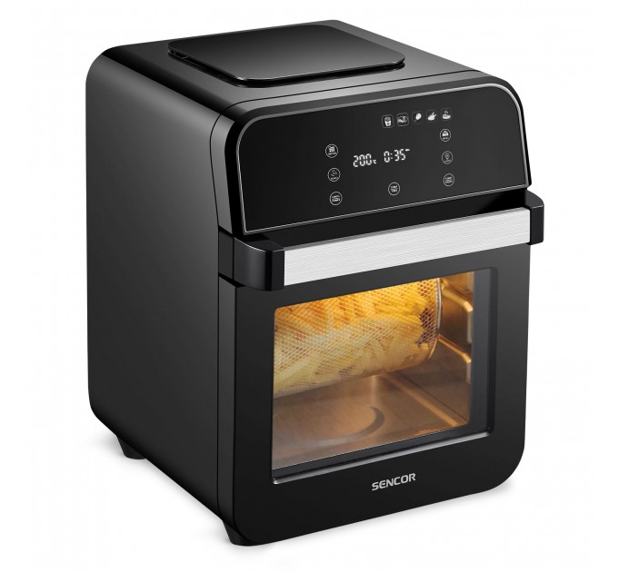 Мультипіч Sencor Vita, 1500Вт, об'єм-12л, сенсорне управл., 60-200°C, нержав.сталь/пластик, чорний