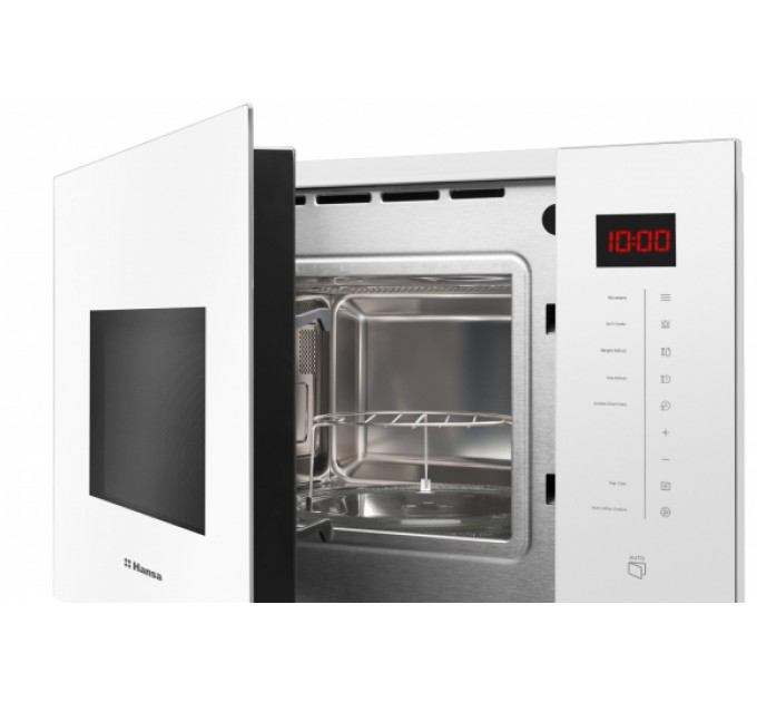 Вбудовувана мікрохвильова піч Hansa, 25л, функц. мікрохв., гриль, диспл., білий