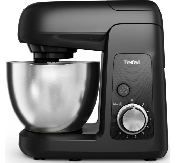 Кухонная машина Tefal Bake Partner 1100Вт, чаша-металл, корпус-пластик, насадок-6, черный