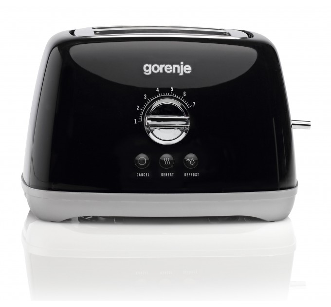 Тостер Gorenje, 900Вт, пластик-металл, черный