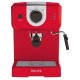 Кофеварка Krups рожковая Opio 1.5л, молотый, ручной капучинатор, подогрев чашек, красный