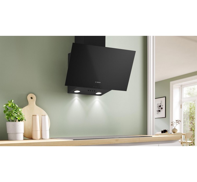 Витяжка Bosch похила, 60см, 360м.куб/год, чорний