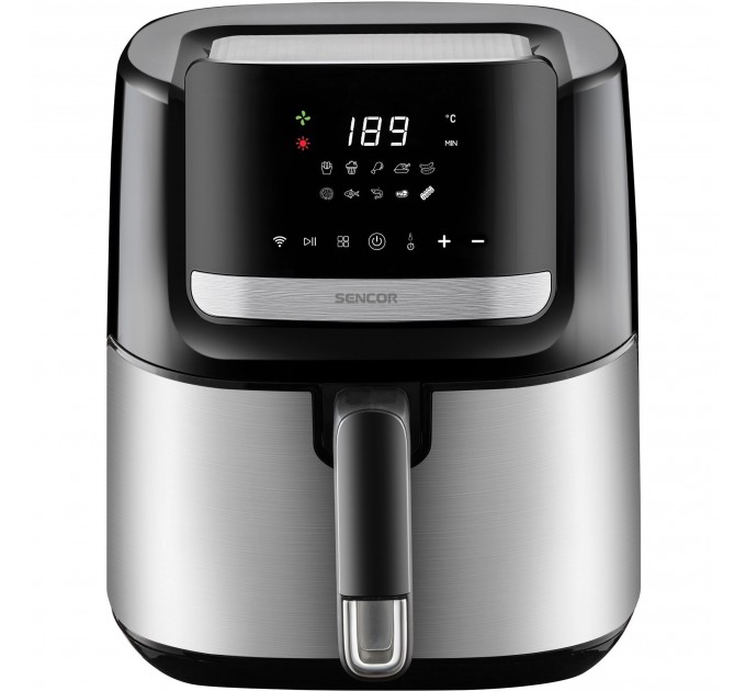 Мультипечь Sencor Vita, 1600Вт, чаша-6.5л, сенсорное управл., 10 программ, нерж. сталь, пластик, черный