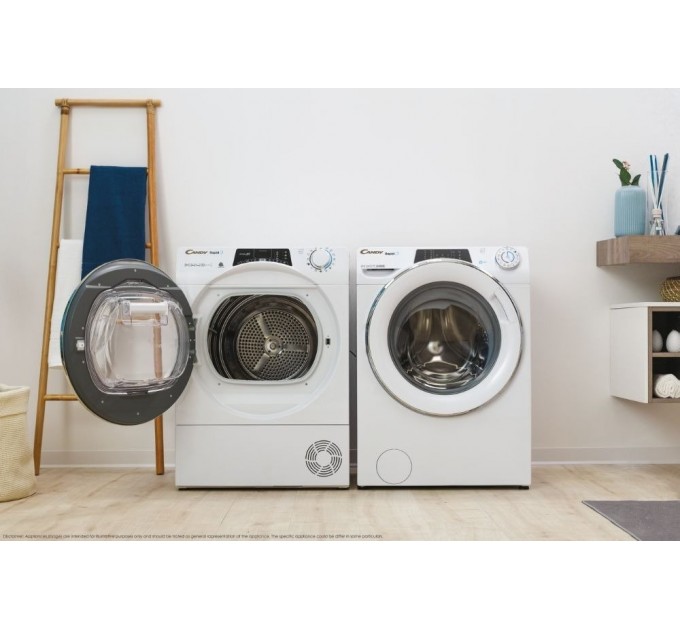 Сушильная машина Candy тепловой насос, 10кг, A++, 59,6см, дисплей, Wi-Fi + Bluetooth, белый