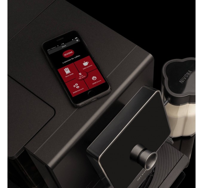 Кофемашина NIVONA CafeRomatica 2.2л, зерно + молоко, автомат.капучинатор, аторецептов - 9, черный