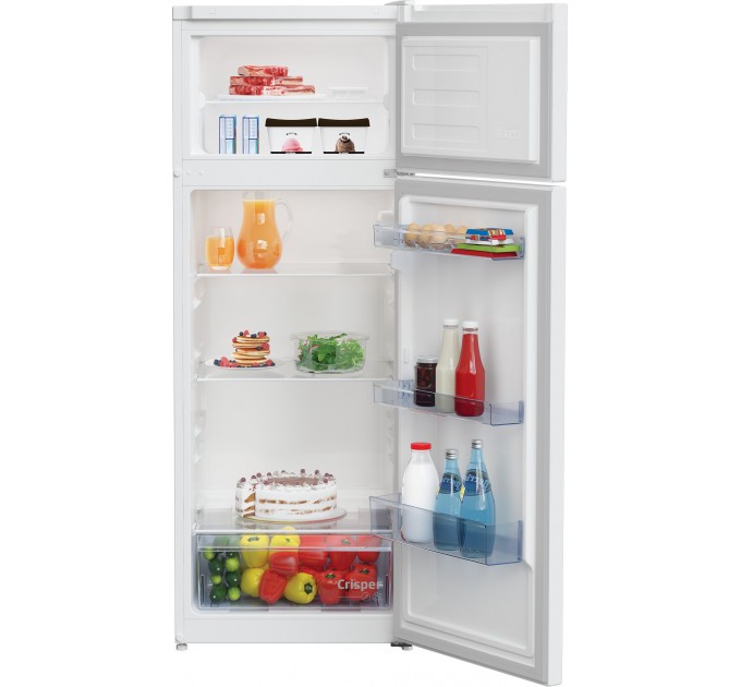 Холодильник Beko з верxн. мороз., 146x54x57, xолод.відд.-177л, мороз.відд.-46л, 2дв., E, ST, білий