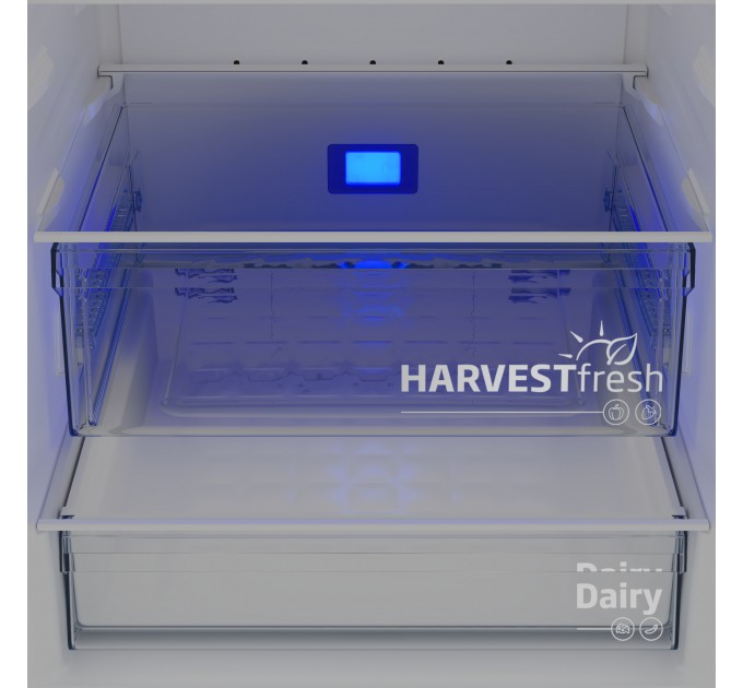 Холодильник Beko с нижн. мороз., 192x70x74.5, xолод.отд.-2340л, мороз.отд.-150л, 2дв., А++, NF, дисплей, HarvestFresh, нерж