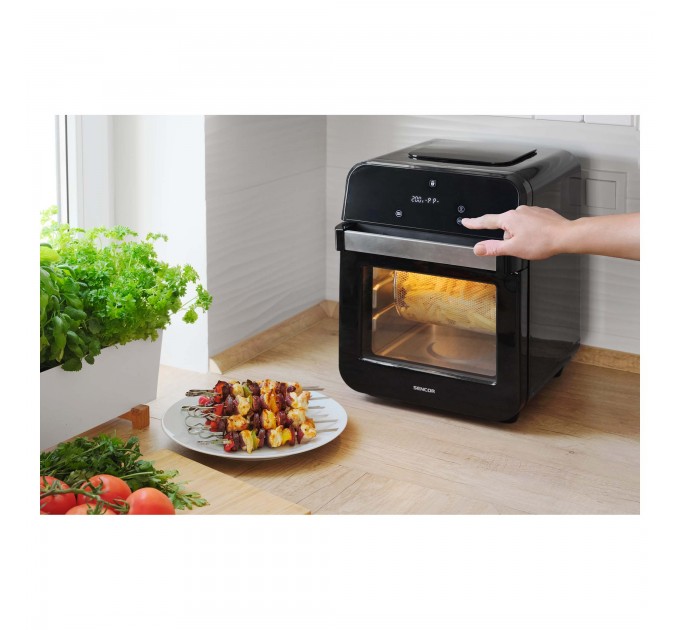 Мультипіч Sencor Vita, 1500Вт, об'єм-12л, сенсорне управл., 60-200°C, нержав.сталь/пластик, чорний