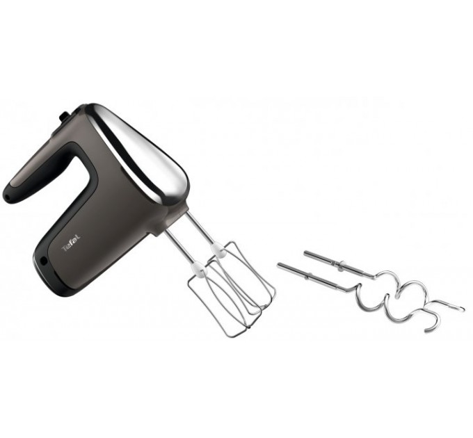 Миксер Tefal стационарный Powermix Silence 600Вт, насадки-4, чаша-металл, 2, 5л, турбо, серо-чорный
