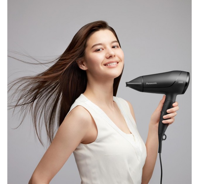 Фен Panasonic дорожный, 2000Вт, режимов-3, черный