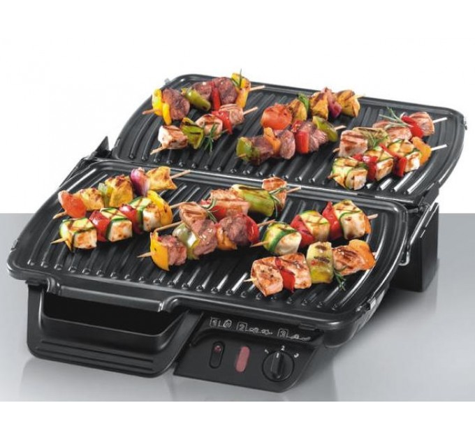 Гриль Tefal прижимной Ultracompact 2000Вт, темп. режимов-3, съёмные пластины, раскрытие на 180°, металл
