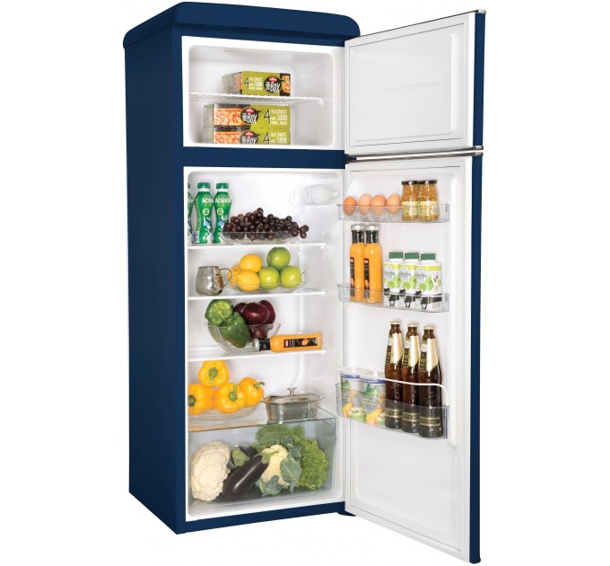 Холодильник Snaige с верхн. мороз., 147.5x56х63, холод.отд.-166л, мороз.отд.-46л, 2дв., A++, ST, retro, синий