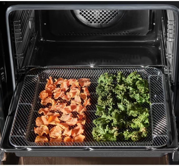 Плита Hansa комбінована, 65л, 50x60см, дисплей, конвекція, чавун, чорний