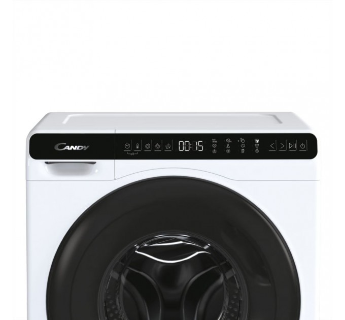 Стиральная машина Candy фронтальная, 5кг, 1200, A+++, 44см, дисплей, инвертор, люк черный, высота 70см, белый