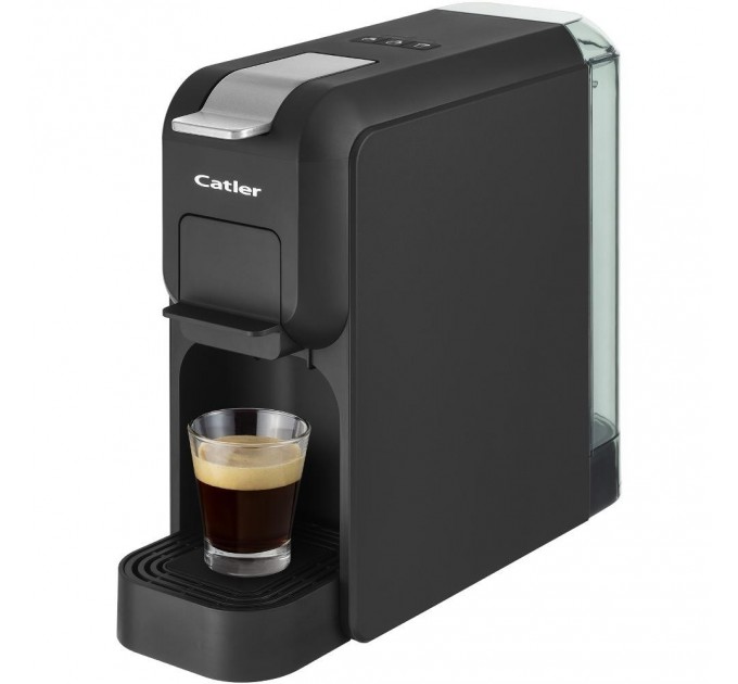 Кофеварка Catler капсульная Porto, 0.8л, капсулы, молотый кофе, + бокс для адаптеров и капсул, черный