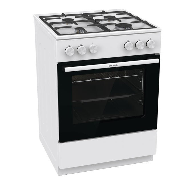 Плита Gorenje газова, 72л, 60x60см, чавун, білий