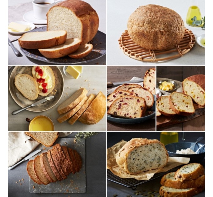 Хлібопічка Panasonic 700Вт, програм-18, макс.ваг -1кг, форма-круг, пластик, чорний