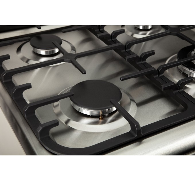 Плита ARDESTO комби, 64л, 60x60см, конвекция, чугун, подсветка, форсунки LPG (подключение газового баллона), съемные направляющие, серебристый