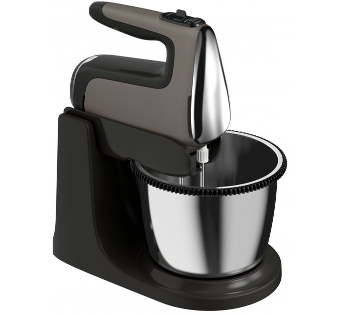 Миксер Tefal стационарный Powermix Silence 600Вт, насадки-4, чаша-металл, 2, 5л, турбо, серо-чорный