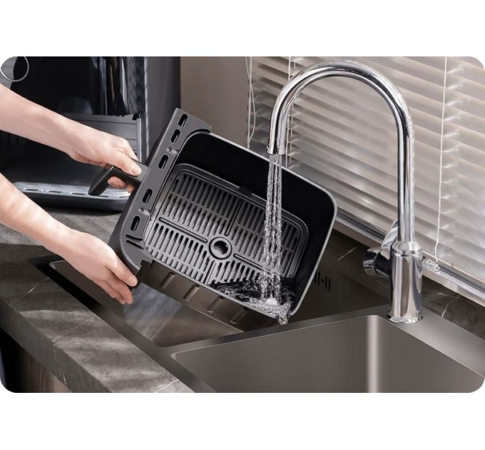 Мультипіч Xiaomi Dual Zone Air Fryer 10L 2700Вт, чаша-10л, сенсорне управл., пластик, чорний