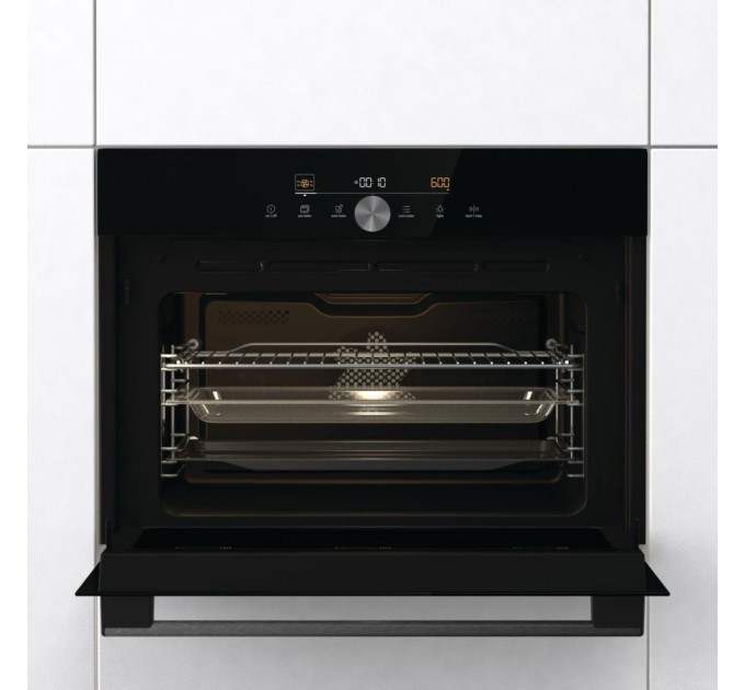 Духовой шкаф Gorenje электрический компактный, 50л, A+, дисплей, ф-ция СВЧ, черный