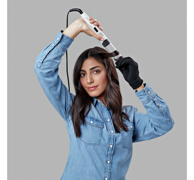 Плойка Remington HYDRAluxe, 61Вт, темп.режимов-5, D -32mm, 140-210С, дисплей, керамика, белый