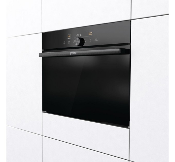 Духовой шкаф Gorenje электрический компактный, 50л, A+, дисплей, ф-ция СВЧ, черный