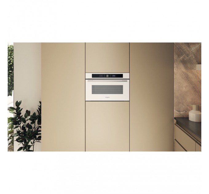 Мікрохвильова піч Whirlpool вбудована, 31л, електронне упр., 1000Вт, гриль, дисплей, білий