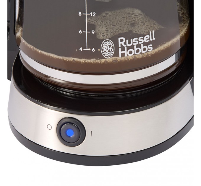 Кавоварка Russell Hobbs Heaton, 1.25л, мелена, чорно-срібний