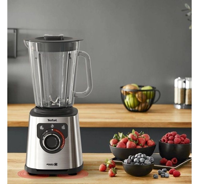 Блендер Tefal стационарный Perfect mix+, 1200Вт, чаша-1750мл, скло, сталь-черный