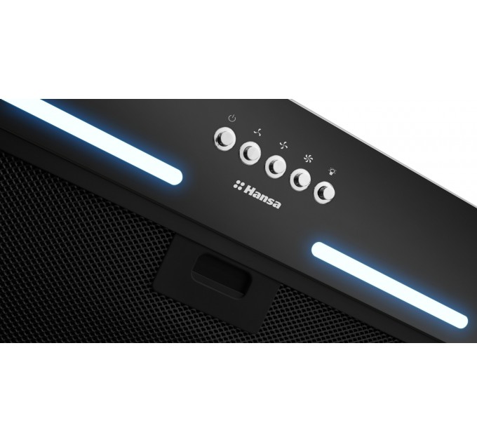 Витяжка Hansa вбудована, 55см, 400м.куб/год., чорна