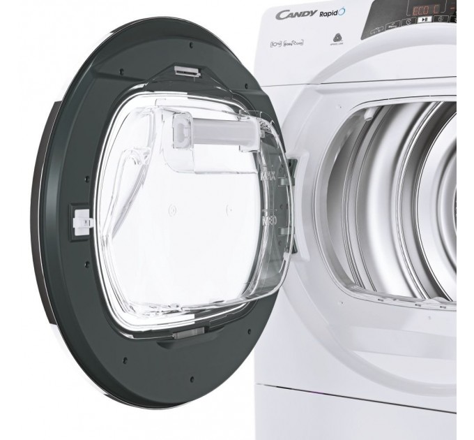 Сушильная машина Candy тепловой насос, 10кг, A++, 59,6см, дисплей, Wi-Fi + Bluetooth, белый