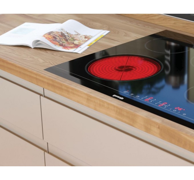 Комплект Gorenje (духовка + поверхность стеклокерамич. BO6737E02X - нерж. + ECT41SC - чорна), 738881