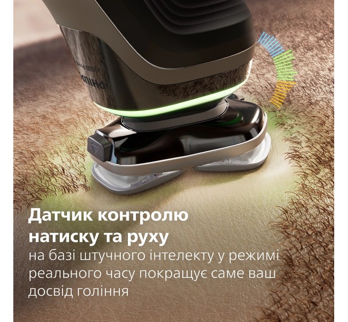Бритва електр. Philips Series i9000 Prestige Ultra, бритв.головок-3, Li-Ion, сух.+волог., індикатор заряду, твердий чохол, хром