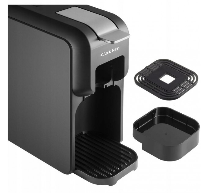 Кофеварка Catler капсульная Porto, 0.8л, капсулы, молотый кофе, + бокс для адаптеров и капсул, черный