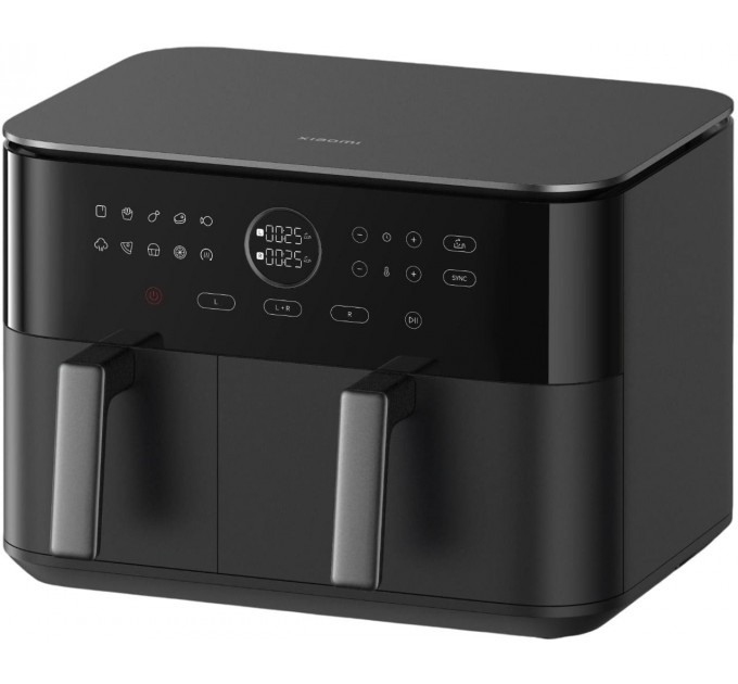 Мультипіч Xiaomi Dual Zone Air Fryer 10L 2700Вт, чаша-10л, сенсорне управл., пластик, чорний