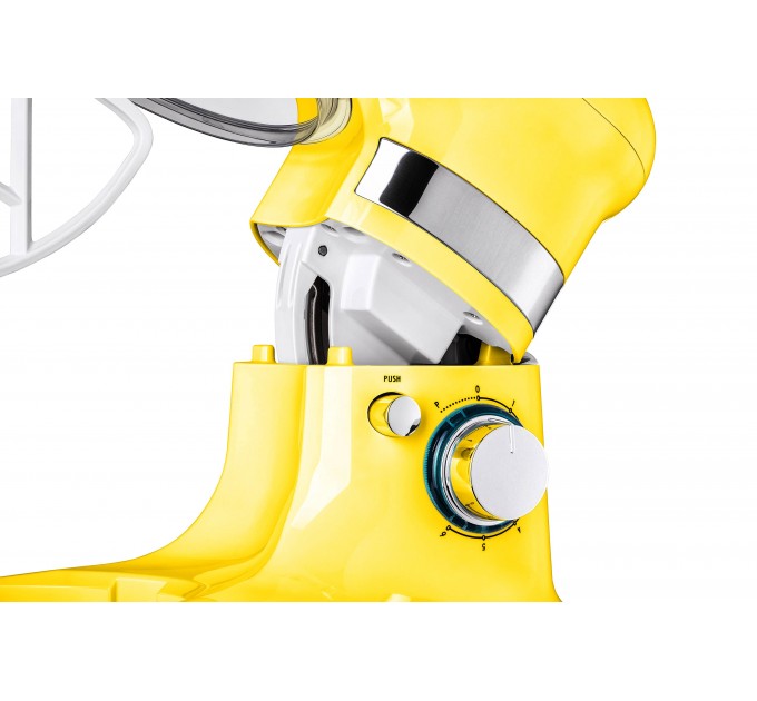 Міксер ARDESTO планетарний 800Вт, насадки-3, чаша-нерж., метал, 4л, Pulse-режим, жовтий